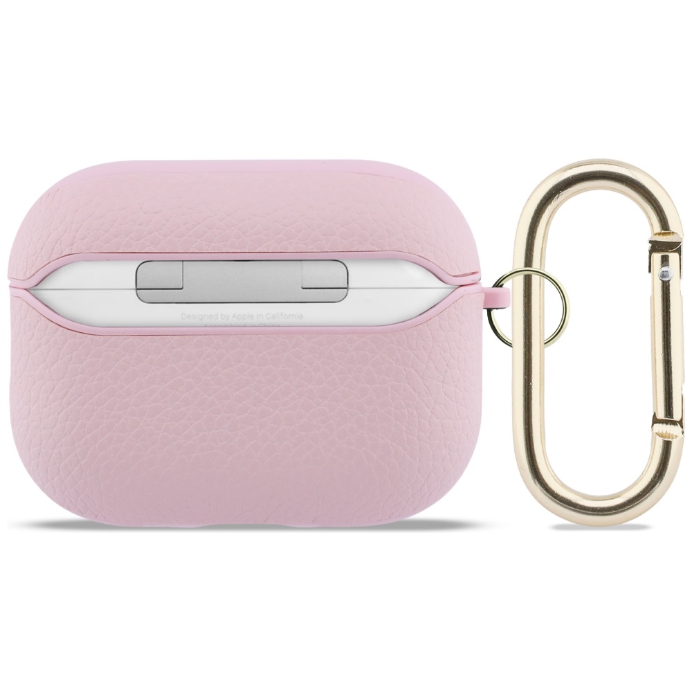 Oryginalne ekskluzywne etui od marki Guess z kolekcji Grained PU Classic Logo dla Apple AirPods Pro 3, rozowe